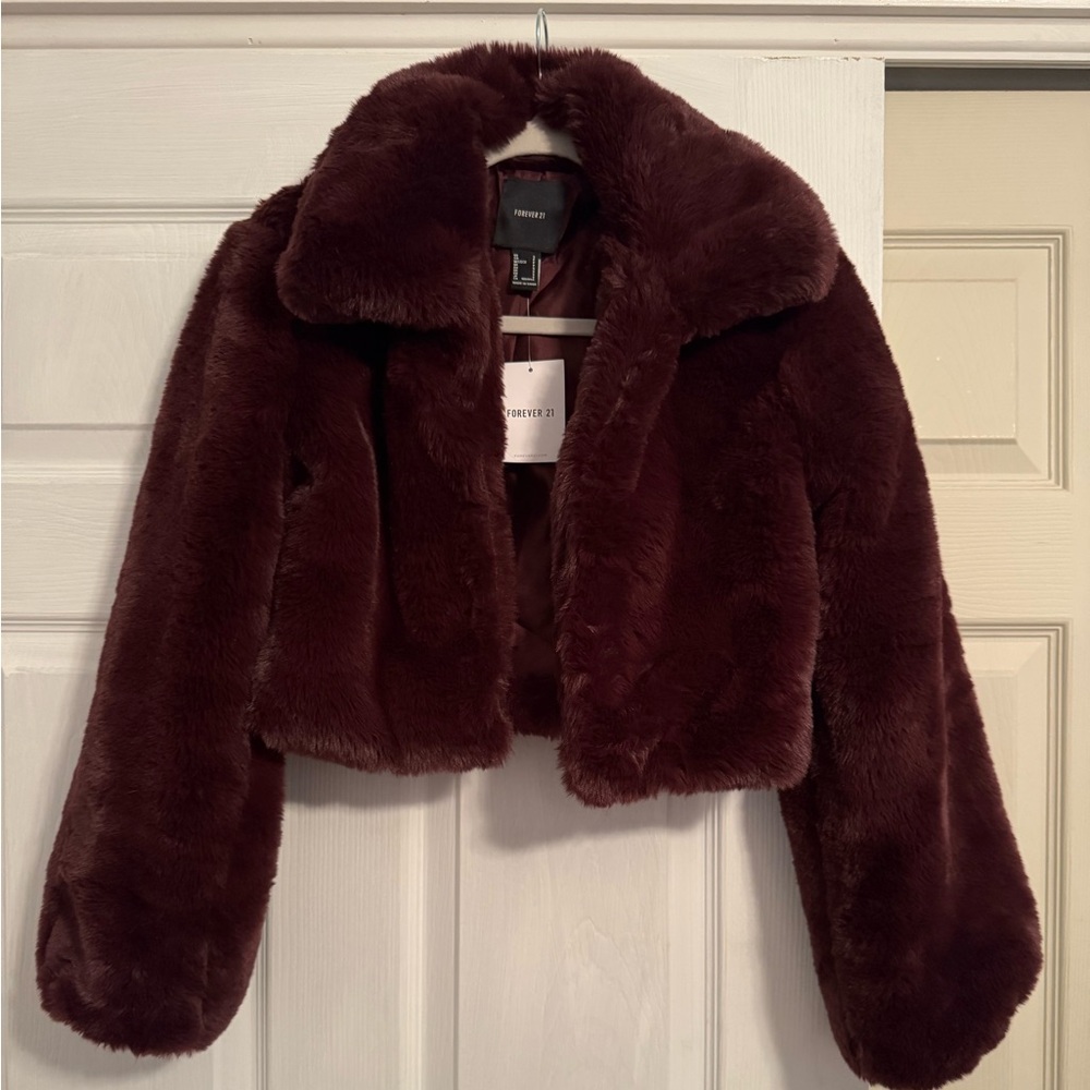 Faux Fur Cropped Jacket